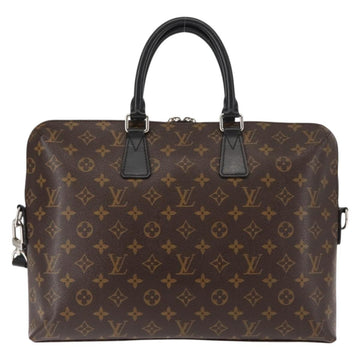LOUIS VUITTON Monogram Macassar Porte Documents Jules NM Bag M40868 Auth ep11170 - 0