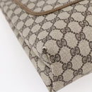 GUCCI GG Supreme Web Sherry Line Tote Bag PVC Beige 37 02 2140 Auth ep11172-14