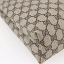GUCCI GG Supreme Web Sherry Line Tote Bag PVC Beige 37 02 2140 Auth ep11172-16