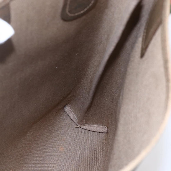 GUCCI GG Supreme Web Sherry Line Tote Bag PVC Beige 37 02 2140 Auth ep11172