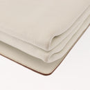 PRADA Shoulder Bag Leather White Gold Auth ep11182-13