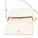 PRADA Shoulder Bag Leather White Gold Auth ep11182-16
