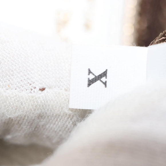 PRADA Shoulder Bag Leather White Gold Auth ep11182