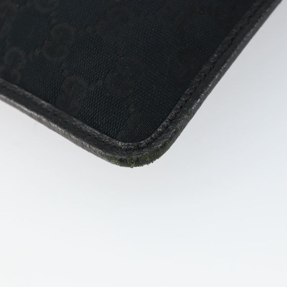 GUCCI GG Canvas Umhängetasche Schwarz Silber 27639 Auth ep11186A