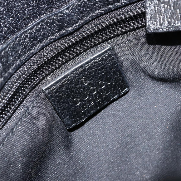 GUCCI GG Canvas Umhängetasche Schwarz Silber 27639 Auth ep11186A