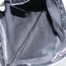 GUCCI GG Canvas Shoulder Bag Black Silver 27639 Auth ep11186-10