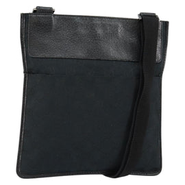 GUCCI GG Canvas Shoulder Bag Black Silver 27639 Auth ep11186