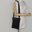 GUCCI GG Canvas Shoulder Bag Black Silver 27639 Auth ep11186-22