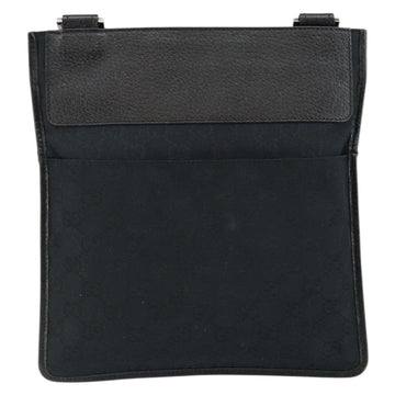 GUCCI GG Canvas Shoulder Bag Black Silver 27639 Auth ep11186 - 0