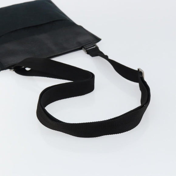 GUCCI GG Canvas Shoulder Bag Black Silver 27639 Auth ep11186