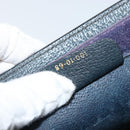 GUCCI GG Supreme Sherry Line Clutch Bag PVC Navy Fuchsia 89 01 001 Auth ep11187-16