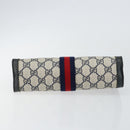 GUCCI GG Supreme Sherry Line Clutch Bag PVC Navy Fuchsia 89 01 001 Auth ep11187-7