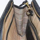 Burberrys Clutch Bag Leather Black Auth ep11188-20