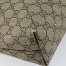 GUCCI GG Supreme Tote Bag PVC Leather Beige Auth ep11190-11