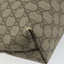 GUCCI GG Supreme Tote Bag PVC Leather Beige Auth ep11190-13