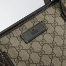 GUCCI GG Supreme Tote Bag PVC Leather Beige Auth ep11190-14