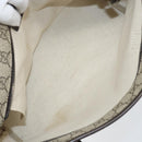 GUCCI GG Supreme Tote Bag PVC Leather Beige Auth ep11190-17