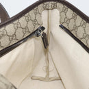 GUCCI GG Supreme Tote Bag PVC Leather Beige Auth ep11190-18