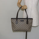 GUCCI GG Supreme Tote Bag PVC Leather Beige Auth ep11190-22