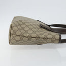 GUCCI GG Supreme Tote Bag PVC Leather Beige Auth ep11190-4