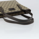 GUCCI GG Supreme Tote Bag PVC Leather Beige Auth ep11190-7