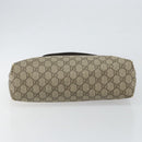 GUCCI GG Supreme Tote Bag PVC Leather Beige Auth ep11190-9