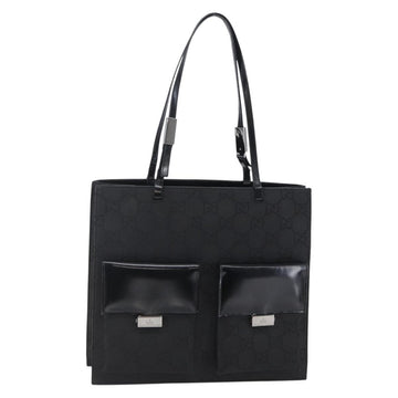 GUCCI GG Canvas Tote Bag Nylon Black Auth ep11191