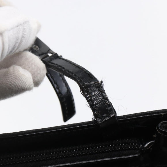 GUCCI GG Canvas Tote Bag Nylon Black Auth ep11191