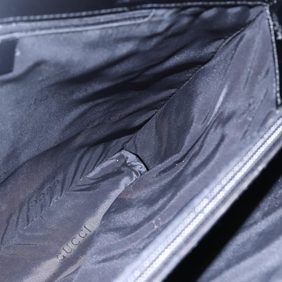 GUCCI GG Canvas Tote Bag Nylon Black Auth ep11191
