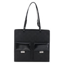 GUCCI GG Canvas Tote Bag Nylon Black Auth ep11191-13
