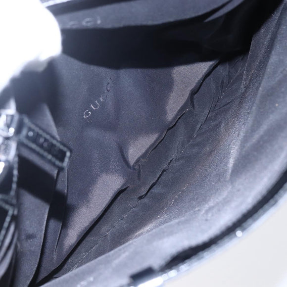 GUCCI GG Canvas Tote Bag Nylon Black Auth ep11191