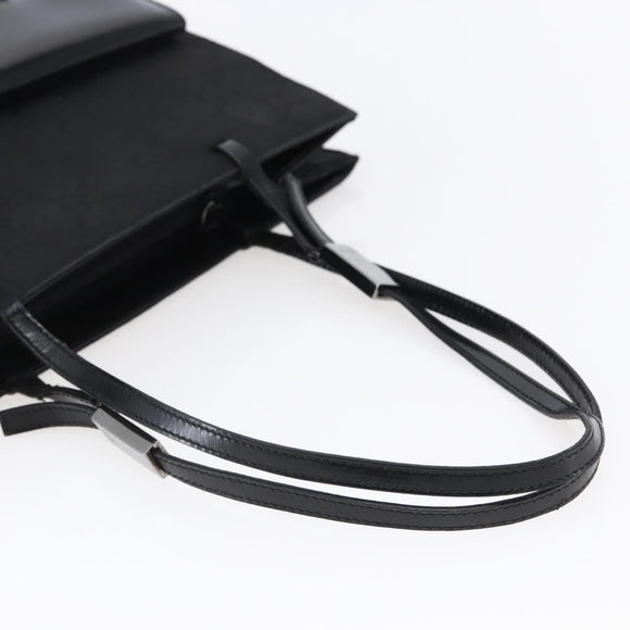 GUCCI GG Canvas Tote Bag Nylon Black Auth ep11191