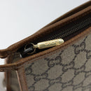 GUCCI GG Plus Supreme Clutch Bag PVC Beige Gold Auth ep11196-13