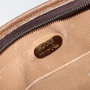 GUCCI GG Plus Supreme Clutch Bag PVC Beige Gold Auth ep11196-14