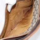 GUCCI GG Plus Supreme Clutch Bag PVC Beige Gold Auth ep11196-19