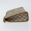GUCCI GG Plus Supreme Clutch Bag PVC Beige Gold Auth ep11196-5