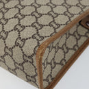 GUCCI GG Plus Supreme Clutch Bag PVC Beige Gold Auth ep11196-8