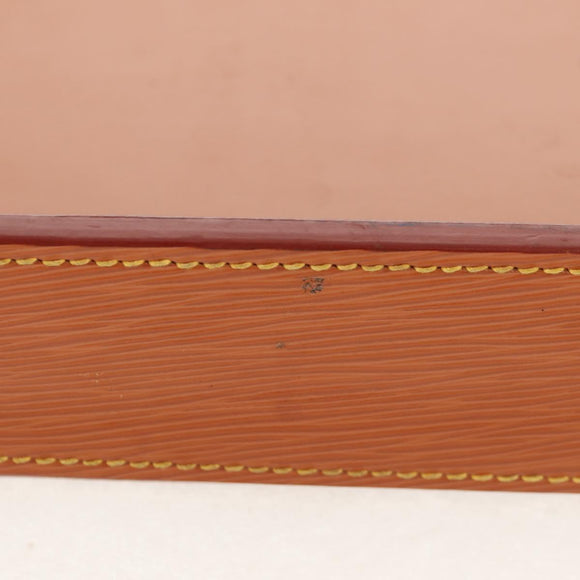 LOUIS VUITTON Epi Documents case Clutch Bag Zipangu Gold LV Auth ep11199A