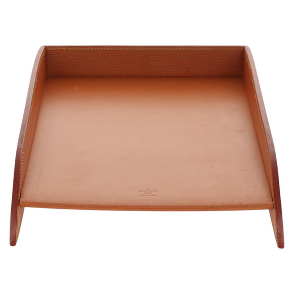 LOUIS VUITTON Epi Documents case Clutch Bag Zipangu Gold LV Auth ep11199A