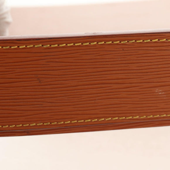 LOUIS VUITTON Epi Documents case Clutch Bag Zipangu Gold LV Auth ep11199A