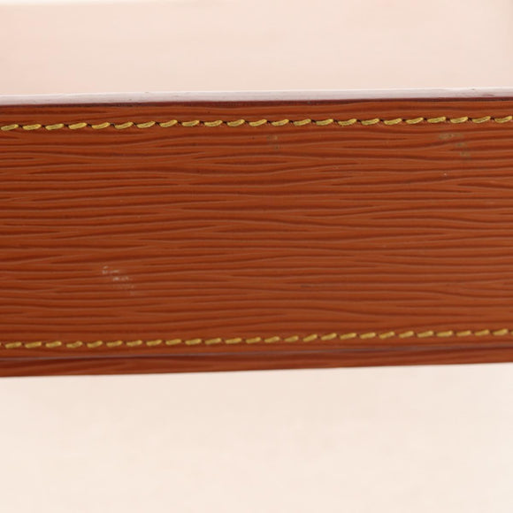 LOUIS VUITTON Epi Documents case Clutch Bag Zipangu Gold LV Auth ep11199A