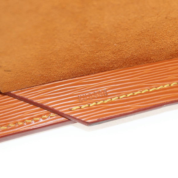 LOUIS VUITTON Epi Documents case Clutch Bag Zipangu Gold LV Auth ep11199A