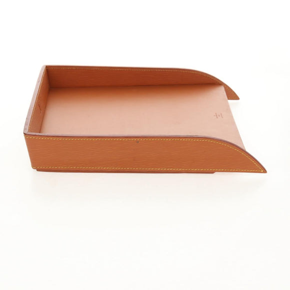 LOUIS VUITTON Epi Documents case Clutch Bag Zipangu Gold LV Auth ep11199A