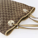 GUCCI GG Canvas Tote Bag Beige Gold 120836 Auth ep11204-14