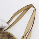 GUCCI GG Canvas Tote Bag Beige Gold 120836 Auth ep11204-7