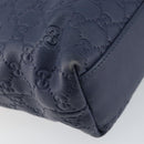 GUCCI Guccissima GG Tote Bag Leather Blue Auth ep11205-14