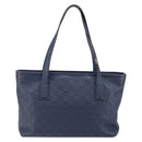 GUCCI Guccissima GG Tote Bag Leather Blue Auth ep11205-2