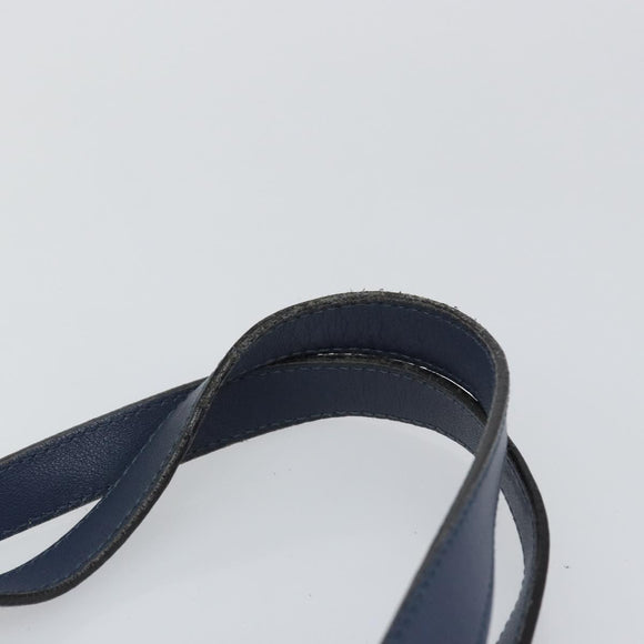 GUCCI Guccissima GG Tote Bag Leather Blue Auth ep11205