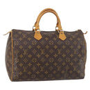 LOUIS VUITTON Monogram Speedy 35 Hand Bag M41524 LV Auth ep11207-1