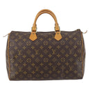 LOUIS VUITTON Monogram Speedy 35 Hand Bag M41524 LV Auth ep11207-13